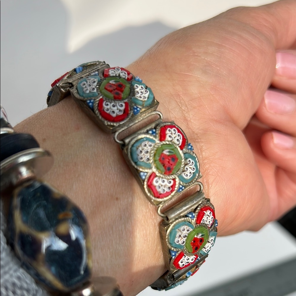 Vintage Italian Micro Mosaic Bracelet